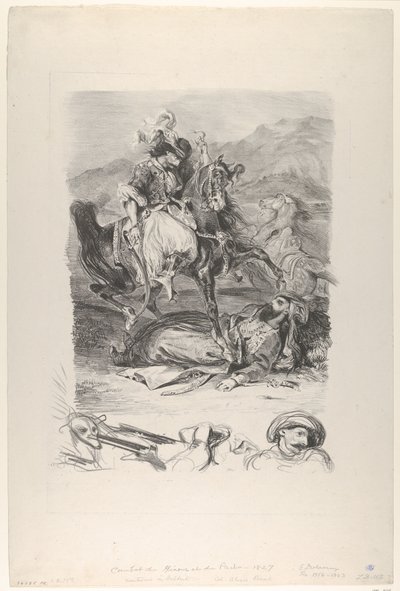 Boj Giaoura a Paši, 1827., 1827. od Eugène Delacroix