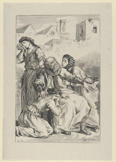 Smrt Goetze von Berlichingen, 1845., 1845. od Eugène Delacroix