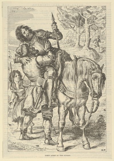 Goetz Aided by Cikáni, po roce 1845, po roce 1845. od Eugène Delacroix