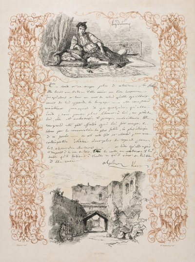 Židovka z Alžíru a ulice v Alžíru od Eugène Delacroix