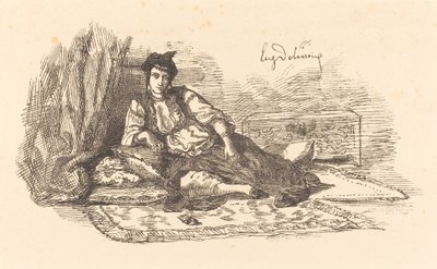 Židovka z Alžíru (Židovka z Alžíru a ulice v Alžíru) od Eugène Delacroix