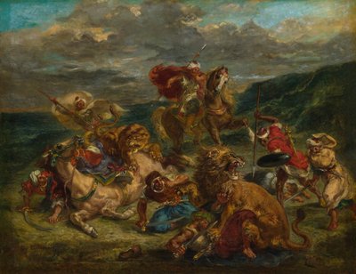 Lov lva, 186061. od Eugène Delacroix