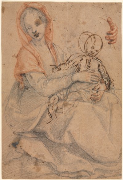Madonna a dítě od Eugène Delacroix