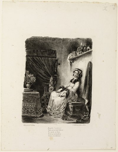 Markétka na kolovratu od Eugène Delacroix