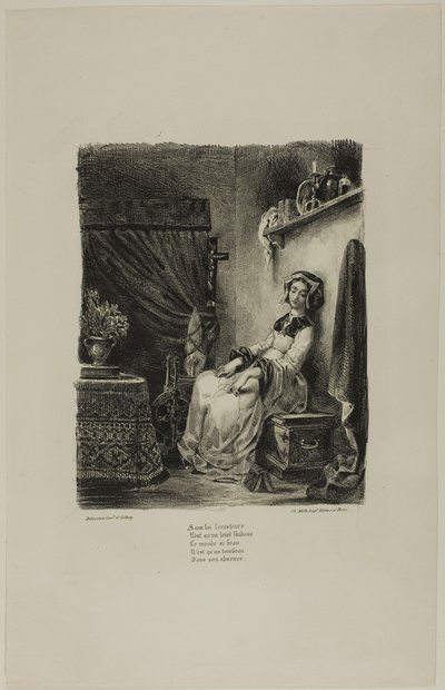 Markéta u Kolovratu, od Fausta od Eugène Delacroix