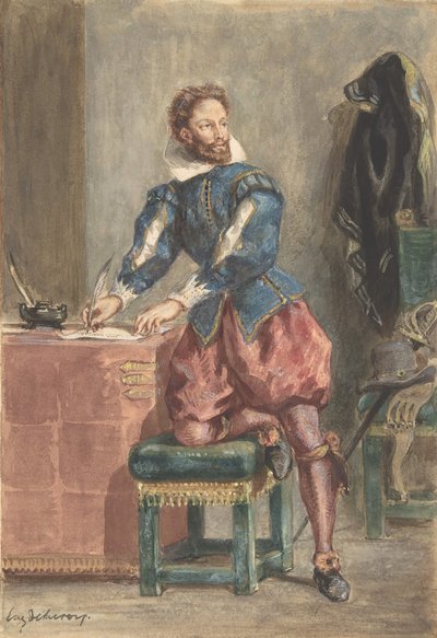 Mathurin Regnier, ca. 1846. od Eugène Delacroix