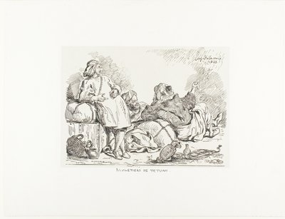 Muletáři z Tetuanu od Eugène Delacroix