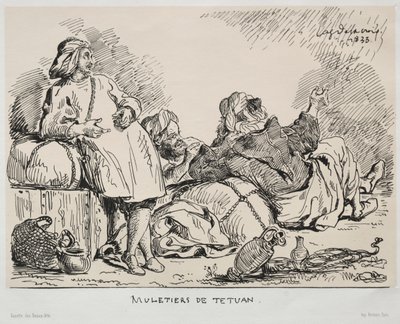Muleteři z Tétuanu od Eugène Delacroix