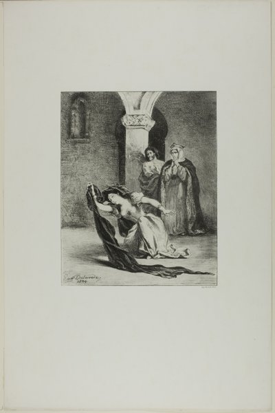 Oféliina píseň od Eugène Delacroix
