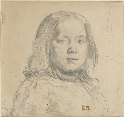 Portrét dítěte. od Eugène Delacroix