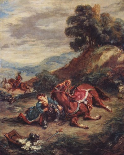 Lařina smrt od Eugène Delacroix