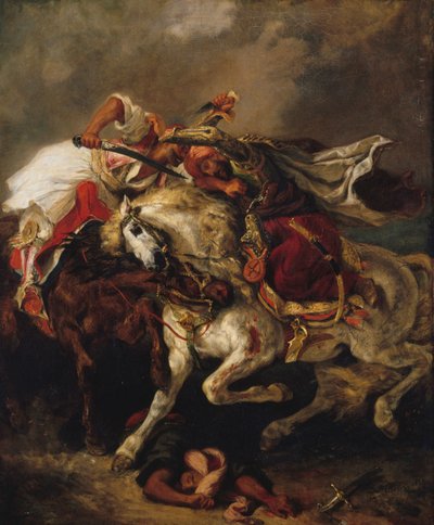 Boj mezi Giaurem a pašou, 1835. od Eugène Delacroix