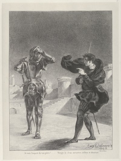 Duch na terase, 1843., 1843. od Eugène Delacroix