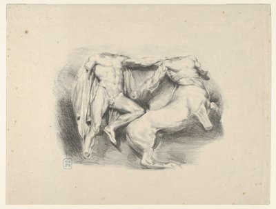 Theseus dobyvatel kentaura Eurytus, 1825., 1825. od Eugène Delacroix