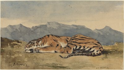 Tygr od Eugène Delacroix