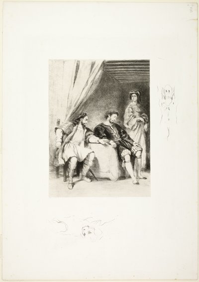 Weislingen vězněn Goetzem od Eugène Delacroix