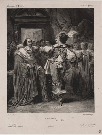 Letopisy Francie: Scéna z Frondy - Princ z Condé, 1829. od Eugène François Marie Joseph Devéria
