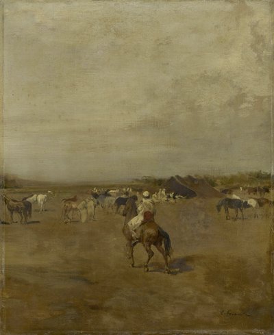 Arabský tábor, kolem roku 1847 od Eugène Fromentin