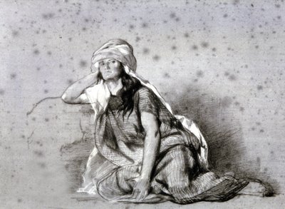 Berberská žena v Sahelu od Eugène Fromentin