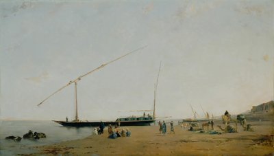 Na Nilu, poblíž Philae, 1871. od Eugène Fromentin