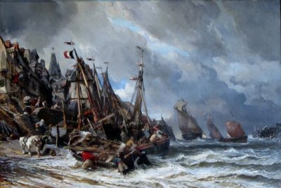 Návrat rybářů od Eugene Isabey