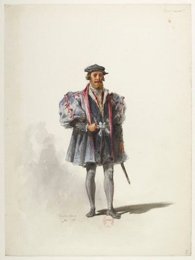 Btv1b84558104 07 - Saint-Saëns - Jindřich VIII - Modely kostýmů - Lacoste - 7. Seigneur od Eugene Lacoste