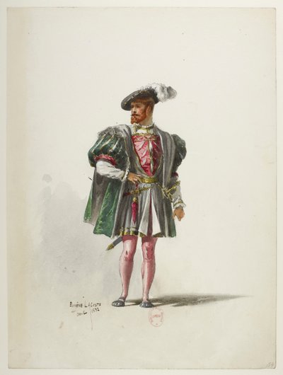 Btv1b84558104 54 - Saint-Saëns - Jindřich VIII - Maquettes de costumes - Lacoste - 54. Kostýmy od Eugene Lacoste