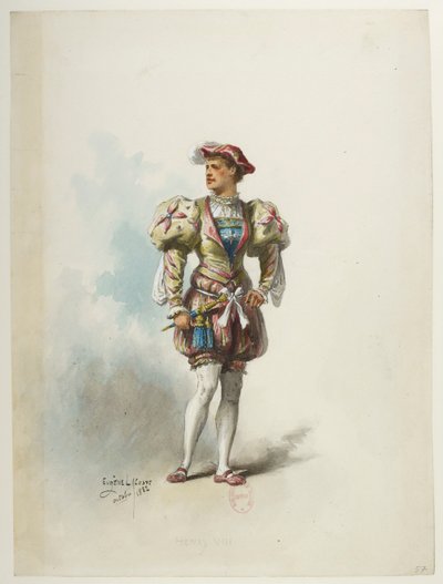 Btv1b84558104 57 - Saint-Saëns - Jindřich VIII - Maquettes de costumes - Lacoste - 57. Kostýmy od Eugene Lacoste