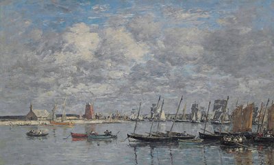 Camaret, přístav od Eugene Louis Boudin
