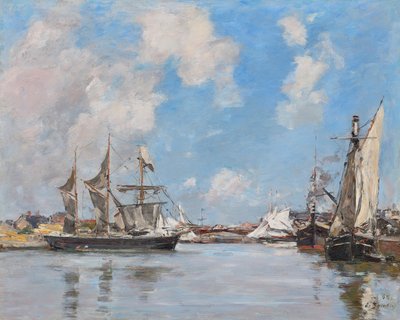 Deauville. Bazén od Eugene Louis Boudin