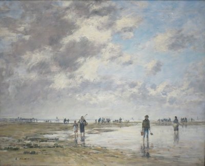 Odliv, Berck od Eugene Louis Boudin
