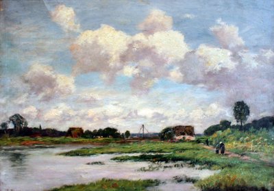 Norman Landscape (Krajina s vysokou oblohou) od Eugene Louis Boudin