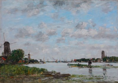 Meuse poblíž Dordrechtu od Eugene Louis Boudin