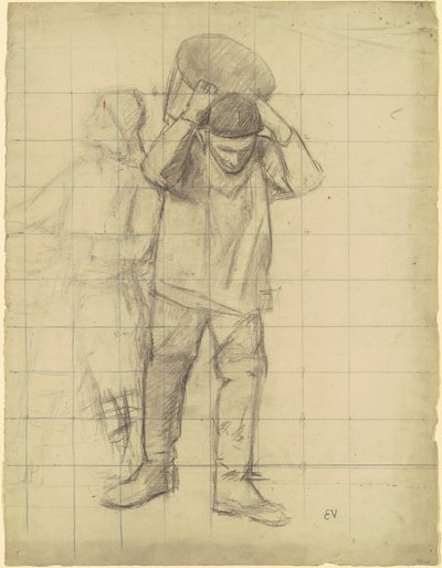 Studium pro "Pêcheurs de la mer du Nord" (studie pro "Rybáři Severního moře") od Eugène Vail