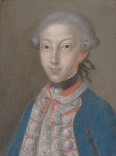 Portrét mladého muže v uniformě od European 18th Century