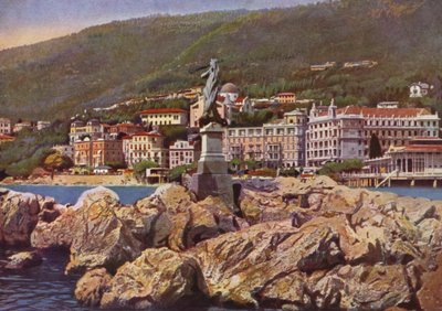 Opatija, nyní Opatija v Chorvatsku: Madonna del Mare, v pozadí kostel sv. Marie Zvěstované (foto) od European Photographer