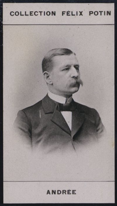 Auguste Andree (1854) (černobílá fotografie) od European Photographer