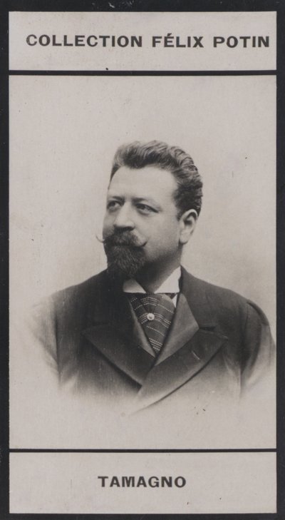 Francesco Tamagno (1850) (černobílá fotografie) od European Photographer