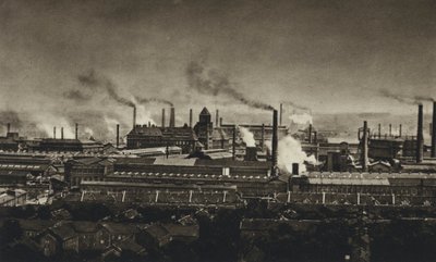Německo, ocelárna Krupp (č/b foto) od European Photographer