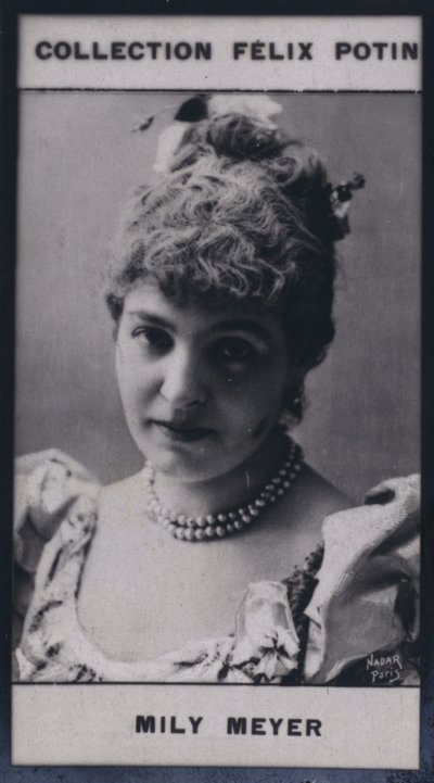 Madame Emilie Mily-Meyer (1860) (černobílá fotografie) od European Photographer