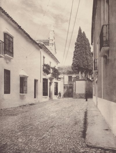 Stávající domy v Calle de Gameros, Ronda (čb fotografie) od European Photographer