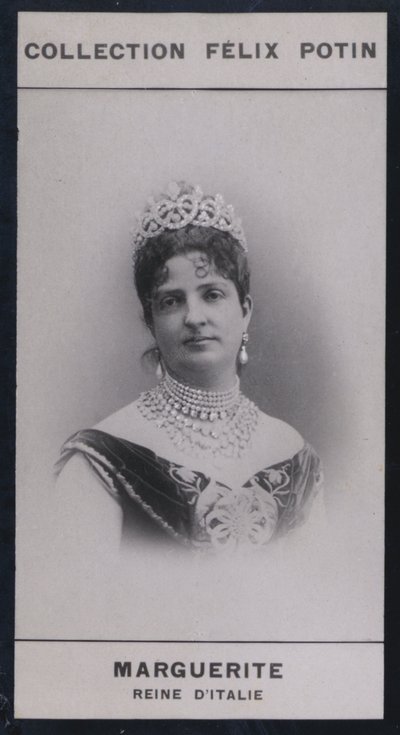 Marguerite, vdova královna Itálie (1851) (černobílá fotografie) od European Photographer