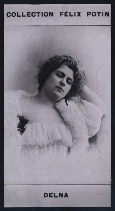 Marie Delna (1875) (černobílá fotografie) od European Photographer