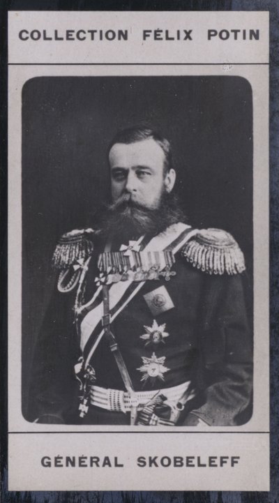 Michael-Dimitrievitch Skobeleff (1843-1882) (černobílá fotografie) od European Photographer