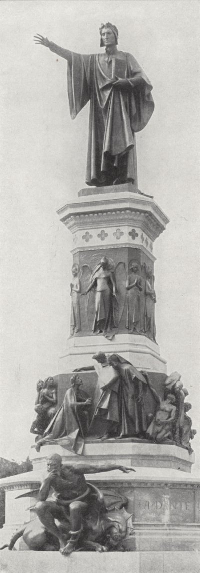 Památník Dante Alighieri, Trient (černobílá fotografie) od European Photographer