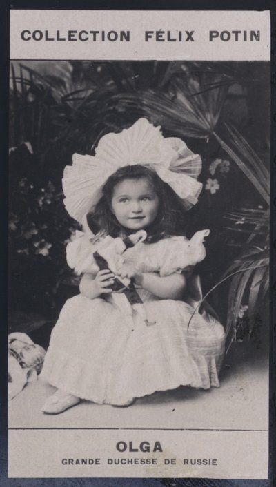Olga, velkokněžna Ruska (1895) (černobílá fotografie) od European Photographer