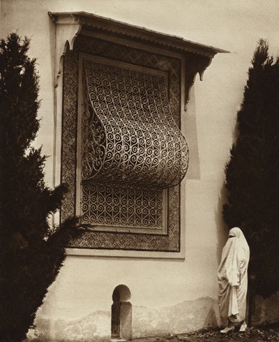 Sidi-Bou-Said, harémové okno (černobílá fotografie) od European Photographer