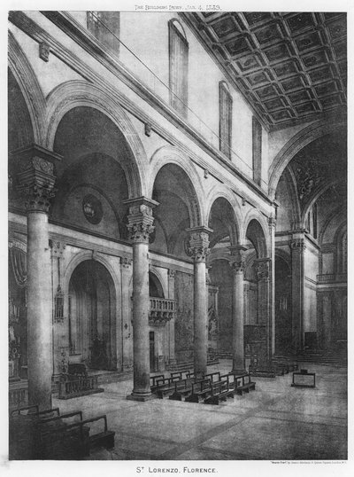 St Lorenzo, Florencie (černobílá fotografie) od European Photographer