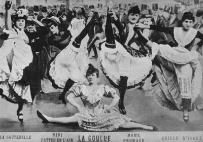 The Quadrille, Moulin Rouge (černobílá fotografie) od European Photographer