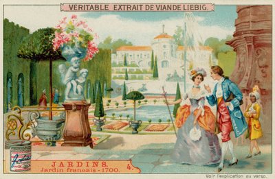 Francouzská zahrada z roku 1700 od European School
